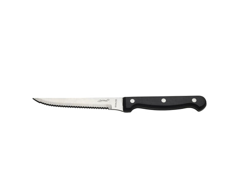 Genware STK-BLK Steak Knife Black Poly Handle (Dozen)