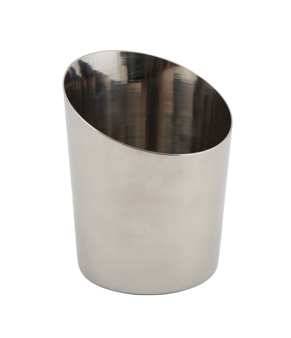 Genware SVCA10 Stainless Steel Angled Cone 11.6 x 9.5cm Dia - Pack of 12