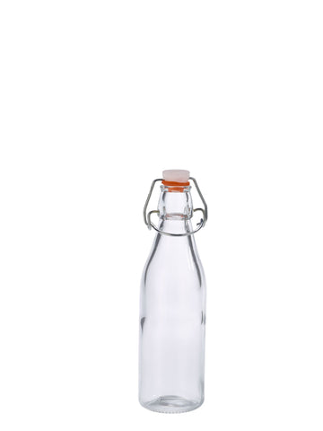 Genware SWB250 Glass Swing Bottle 25cl / 9oz - Pack of 6