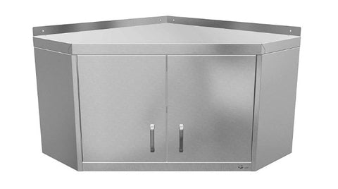 Quick Service QAWC753H Angled Corner Wall Cupboard With Doors