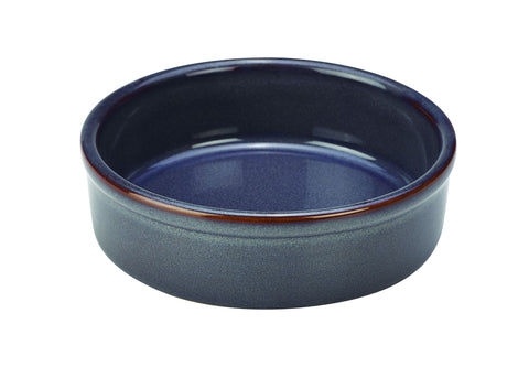 Genware TD-BL14 Terra Stoneware Rustic Blue Tapas Dish 14.5cm - Pack of 12