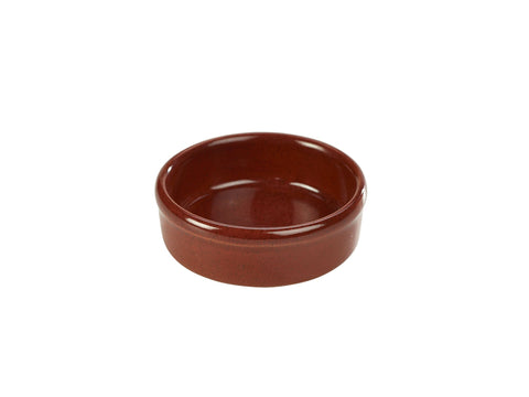 Genware TD-R10 Terra Stoneware Rustic Red Tapas Dish 10cm - Pack of 6