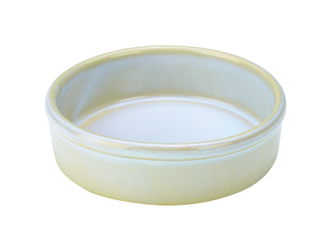 Genware TD-WH13 Terra Stoneware Rustic White Tapas Dish 13cm