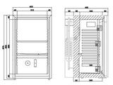 Tefcold TM52 Solid Door Minibar, Refrigerators, Advantage Catering Equipment