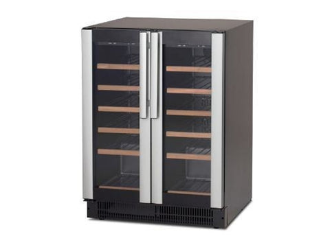 Vestfrost W38 119 Ltr Undercounter Dual-Zone Wine Cooler - Up to 38 Bottle Capacity