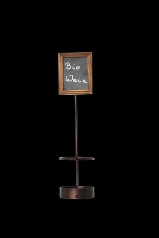 Genware WB-WR-1 Wine Bottle x1 Chalk Board Display 45 x 10.5cm