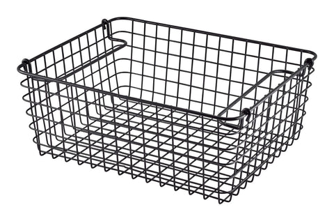 Genware WBGN12BK Black Wire Display Basket GN1/2