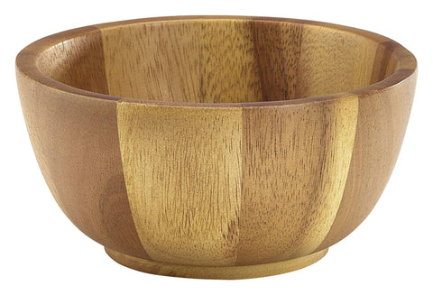 Genware WBWL15 Acacia Wood Bowl 15Dia x 7cm