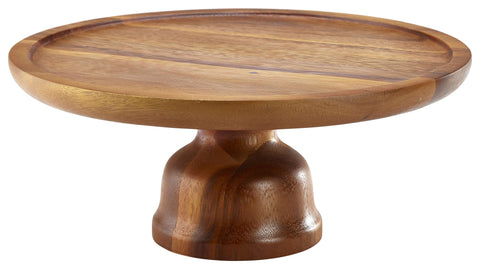 Genware WCS12 Acacia Wood Cake Stand