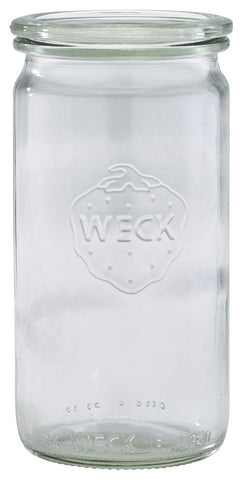 Genware WECK975 WECK Cylindrical Jar 34cl/12oz 6cm (Dia) - Pack of 12