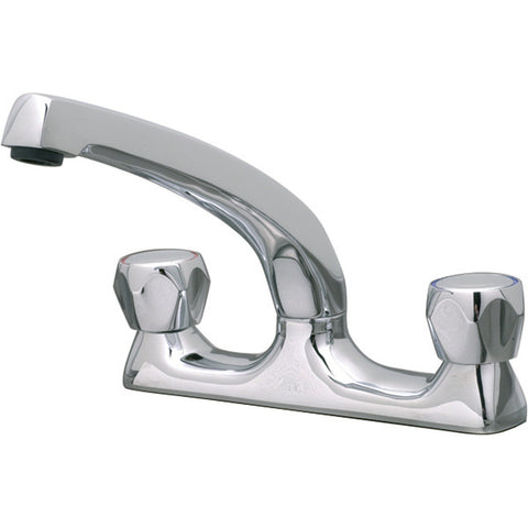 Mechline CaterTap WRCT-500MD 1/2-inch Dome head Deck Mixer with Swivel Spout - WRAS Approved