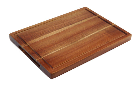 Genware WSB2820 Acacia Wood Serving Board 28 x 20 x 2cm