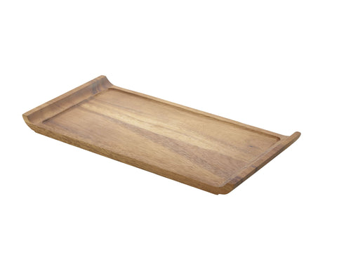 Genware WSP3317 Acacia Wood Serving Platter 33 x 17.5 x 2cm