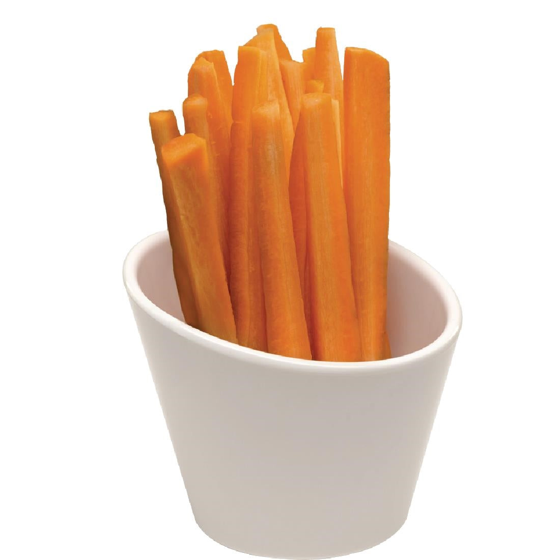 APS Casual Slanted Melamine Pot White 100mm product image