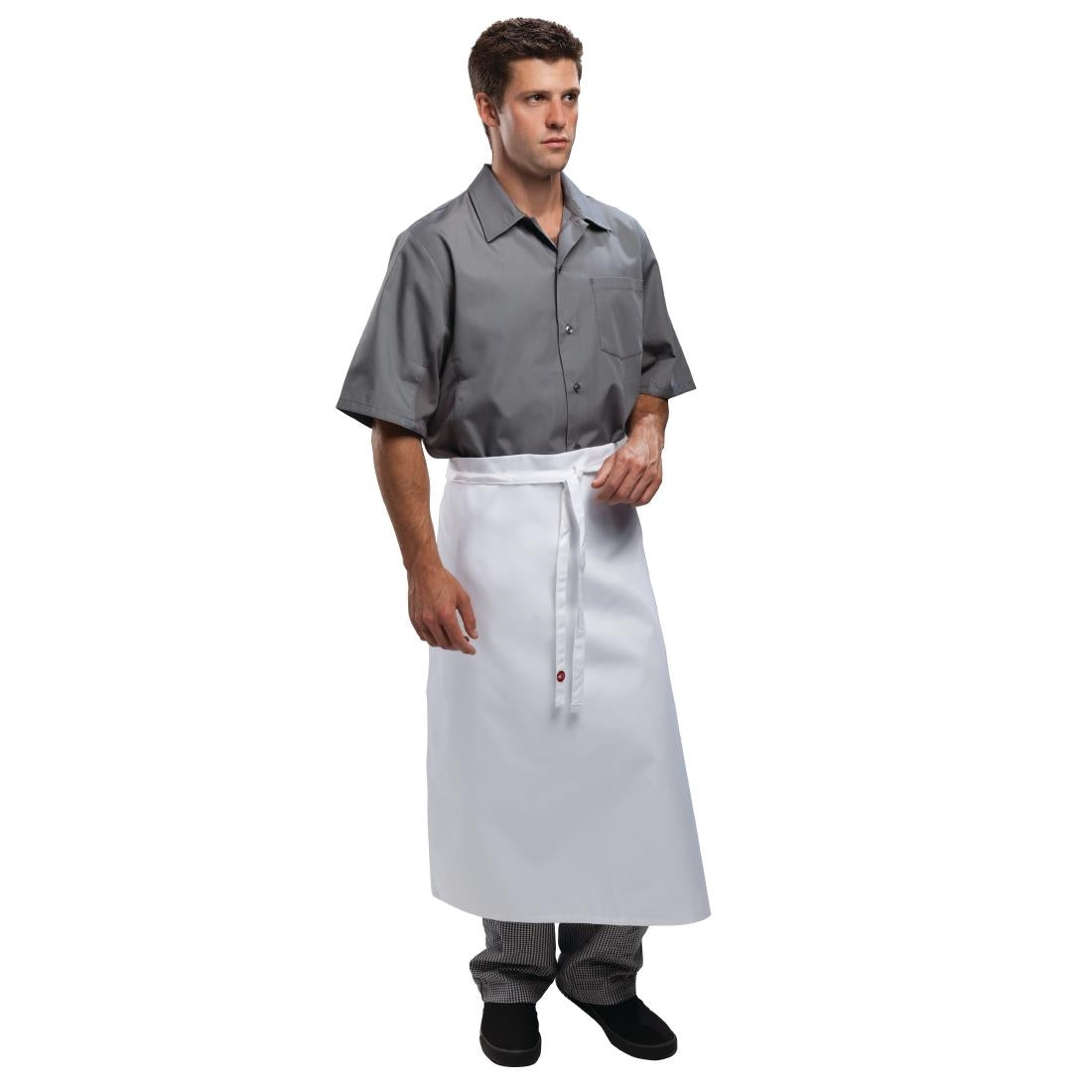 Chef Works Long Four Way Waist Apron White product image