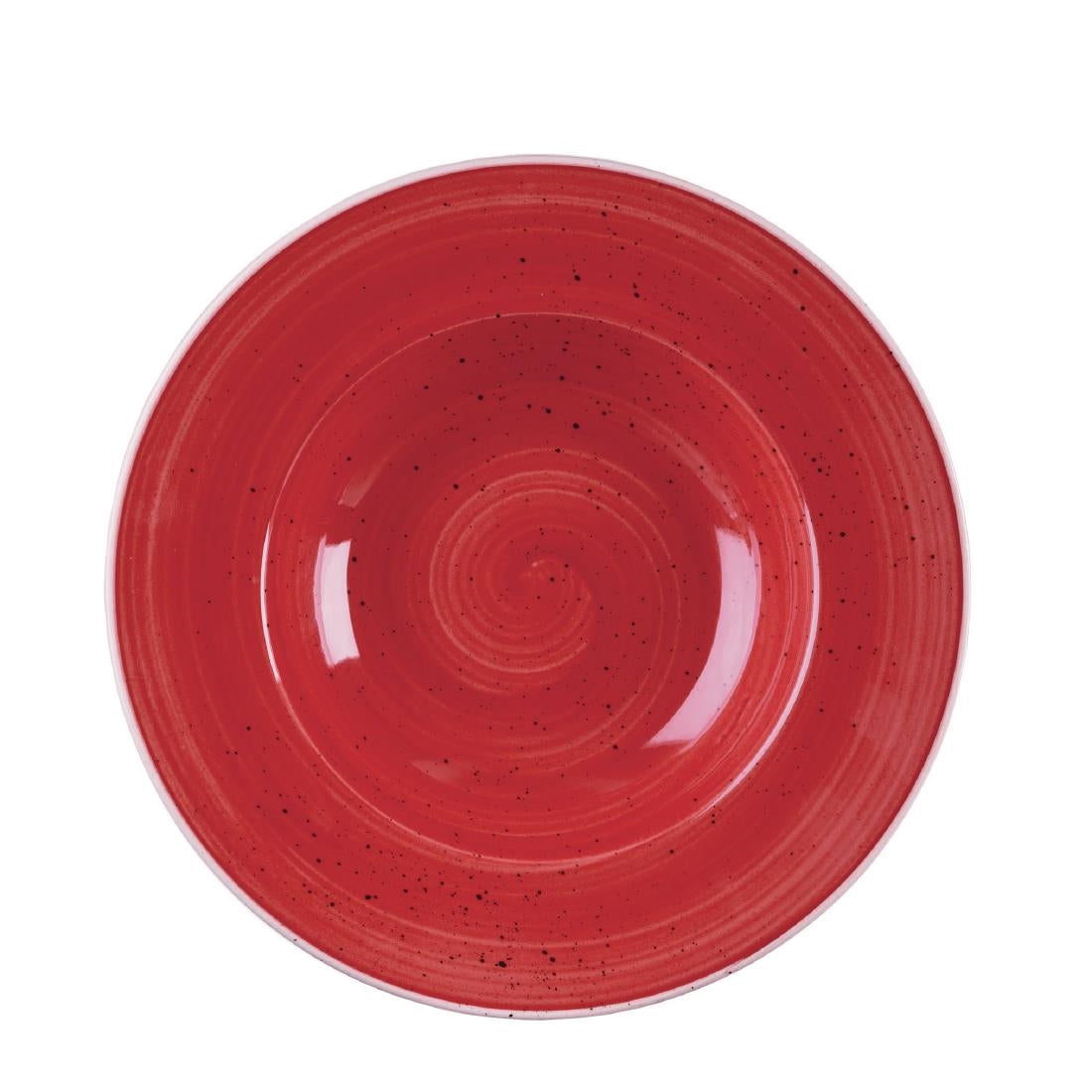 Churchill Stonecast Round Wide Rim Bowl Berry product image