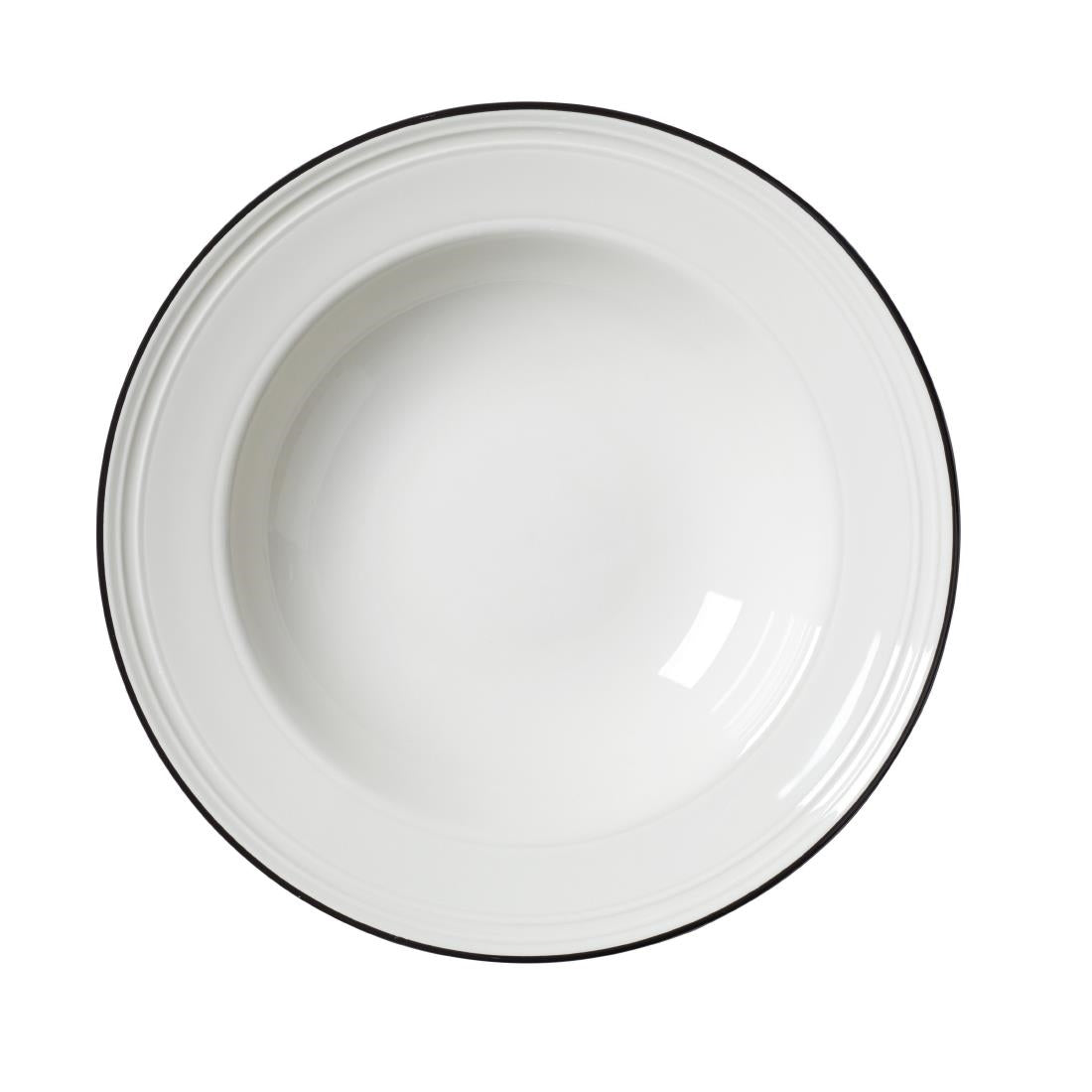 Steelite Bead Black Band Pasta Plates 240mm product image