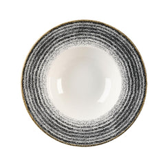 Churchill Studio Prints Homespun Charcoal Wide Rim Bowl 280mm