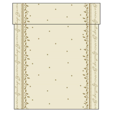 Swansoft Winter Greetings Airlaid Table Runner 38cm x 12m (Pack 6)