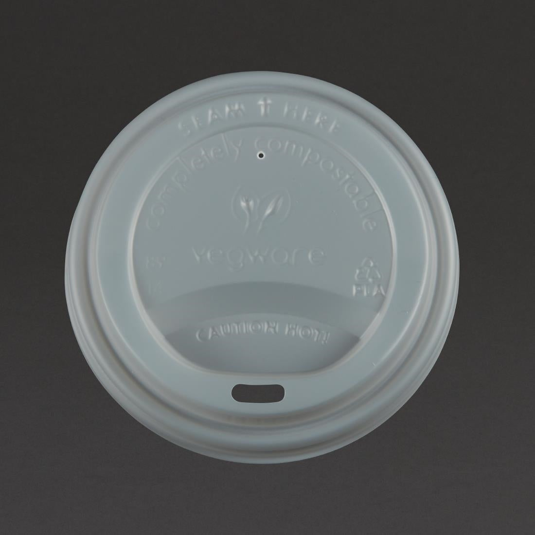 Vegware Compostable Coffee Cup Lids 340ml / product image