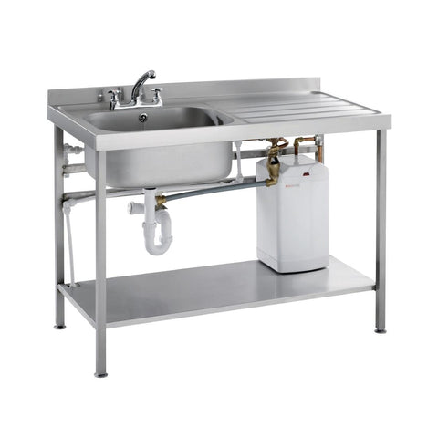 Parry Stainless Steel Fully Assembled Sink Right Hand Drainer 1400mm