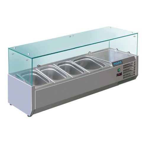 Polar G-Series Countertop Prep Fridge 3x 1/3GN & 1x 1/2GN