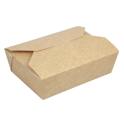 Colpac Recyclable Kraft Microwaveable Food Boxes 1950ml / 68oz (Pack of 200)