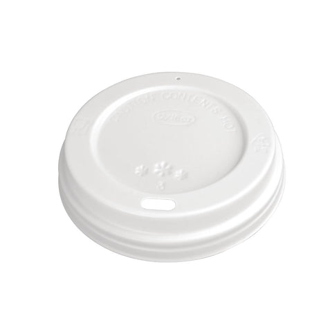 Fiesta Recyclable Coffee Cup Lids White 340ml / 12oz and 455ml / 16oz (Pack of 1000)