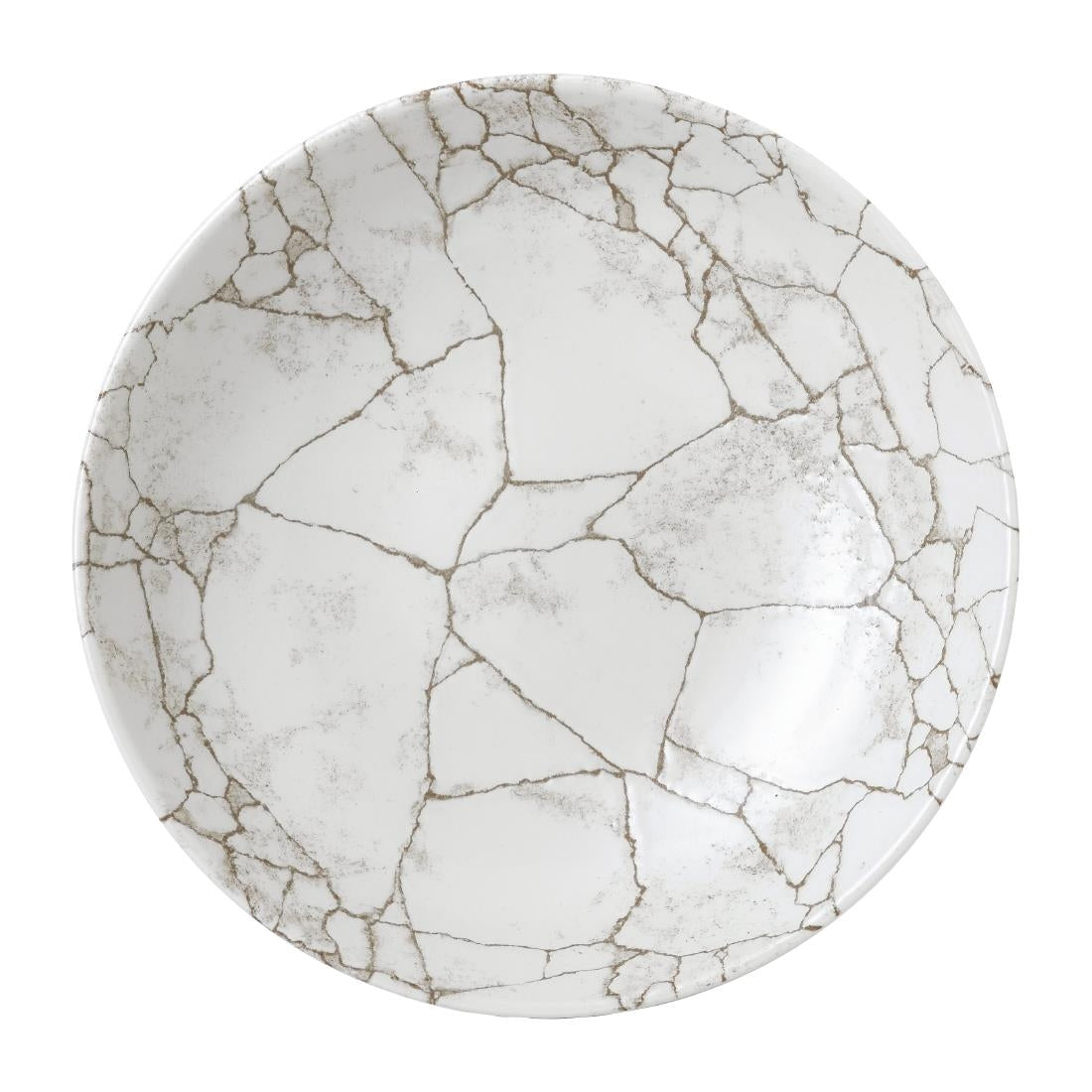 Studio Prints Kintsugi Agate Grey Coupe Plate product image