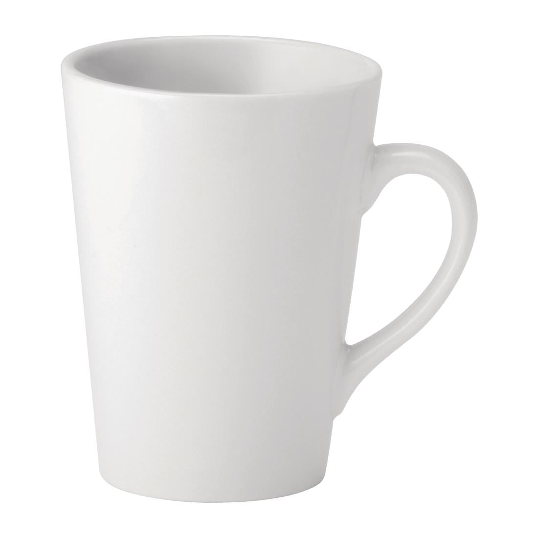 Utopia Pure White Latte Mugs 340ml product image