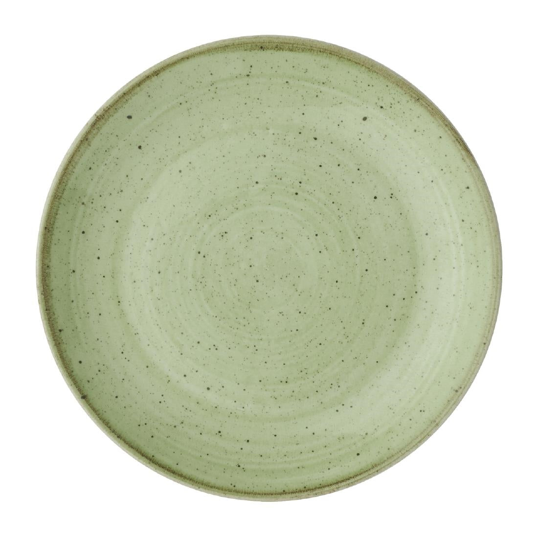 Churchill Stonecast Sage Green Coupe Plate product image
