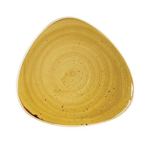 Churchill Stonecast Triangle Plate Mustard product image