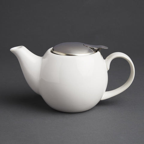 Olympia Cafe Teapot White - 510ml 17.2fl oz (Box 1)