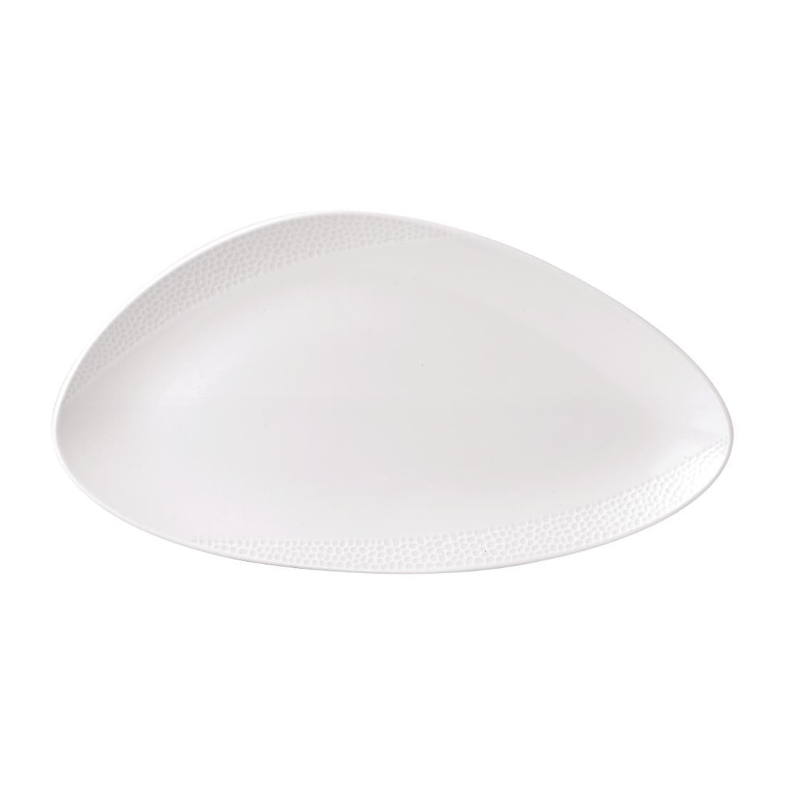 Isla White Chefs' Triangle Plate 13 3/4 x 7 product image