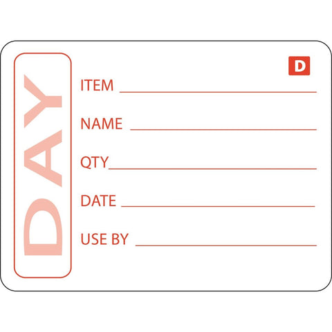 Hygiplas Dissolvable Prepared Food Labels (Pack of 250)