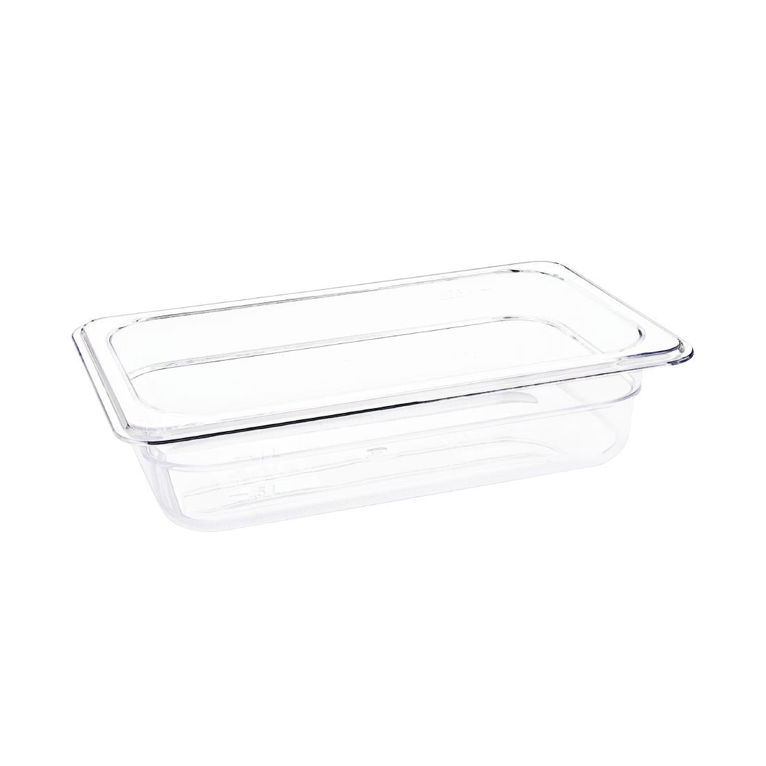 Vogue Polycarbonate 1/4 Gastronorm Container product image