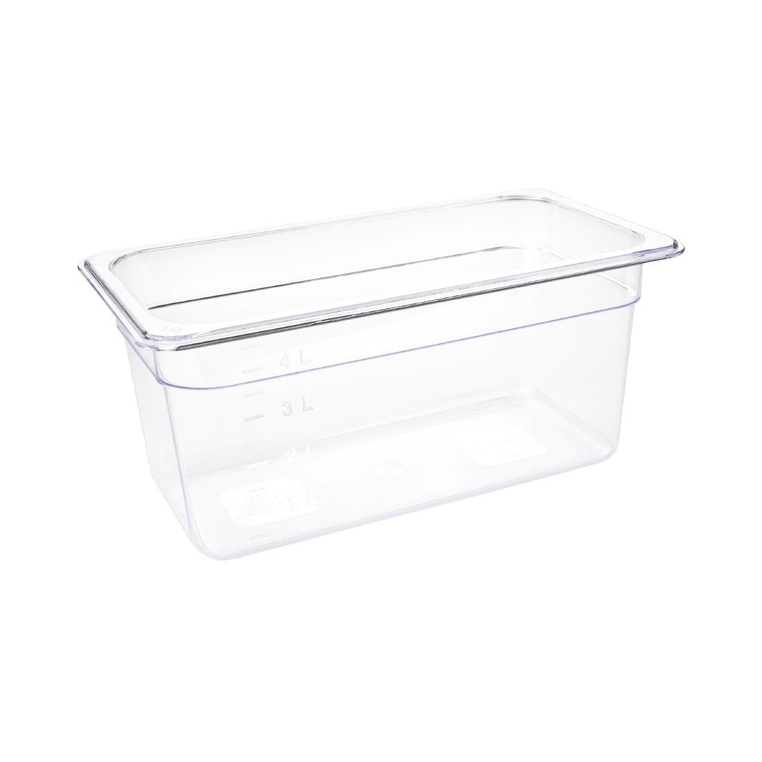 Vogue Polycarbonate 1/3 Gastronorm Container product image