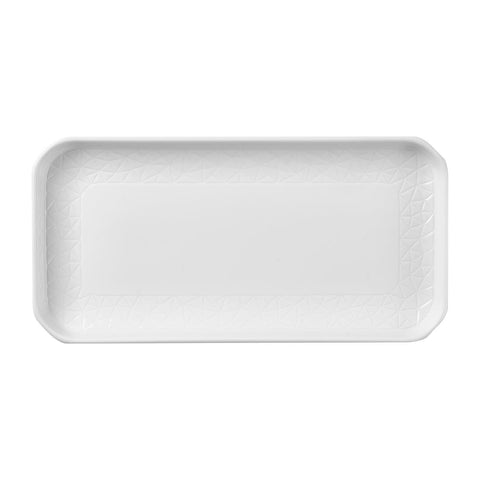 Churchill Alchemy Abstract White Deep Oblong Tray 300mm (Pack of 6)