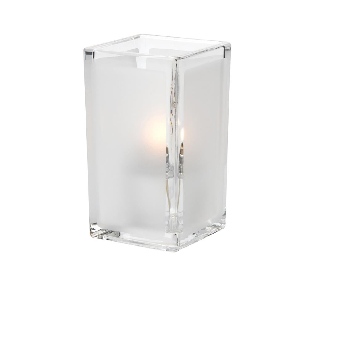 Hollowick Quad Clear Satin Panel Glass Votive product image