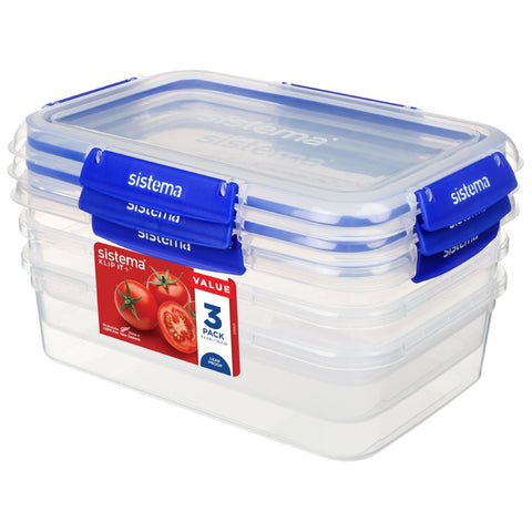 Sistema Klip It Containers 2Ltr (Pack of 3)