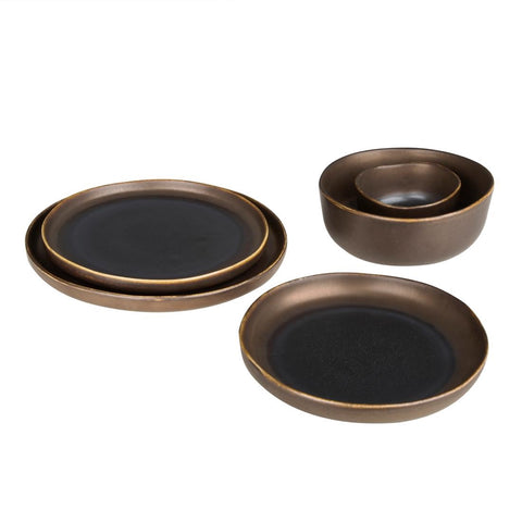 Olympia Ochre Flat Bowls 210mm 700ml (Pack of 6)