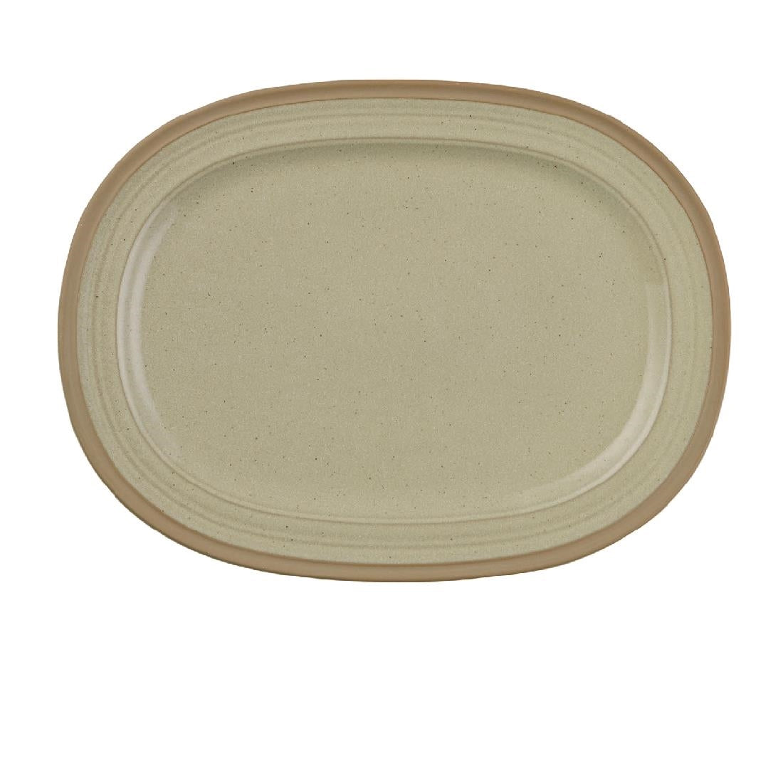 Churchill Igneous Stoneware Oval Plates 355mm product image