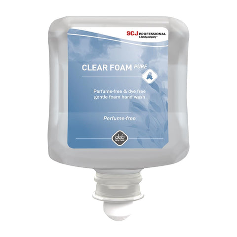 Deb Clear Unperfumed Foam Hand Soap 1Ltr
