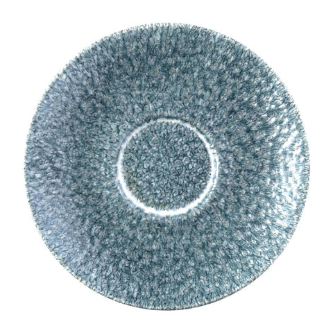 Churchill Raku Duo Cappuccino Saucer Topaz Blue 159mm (Pack of 12)