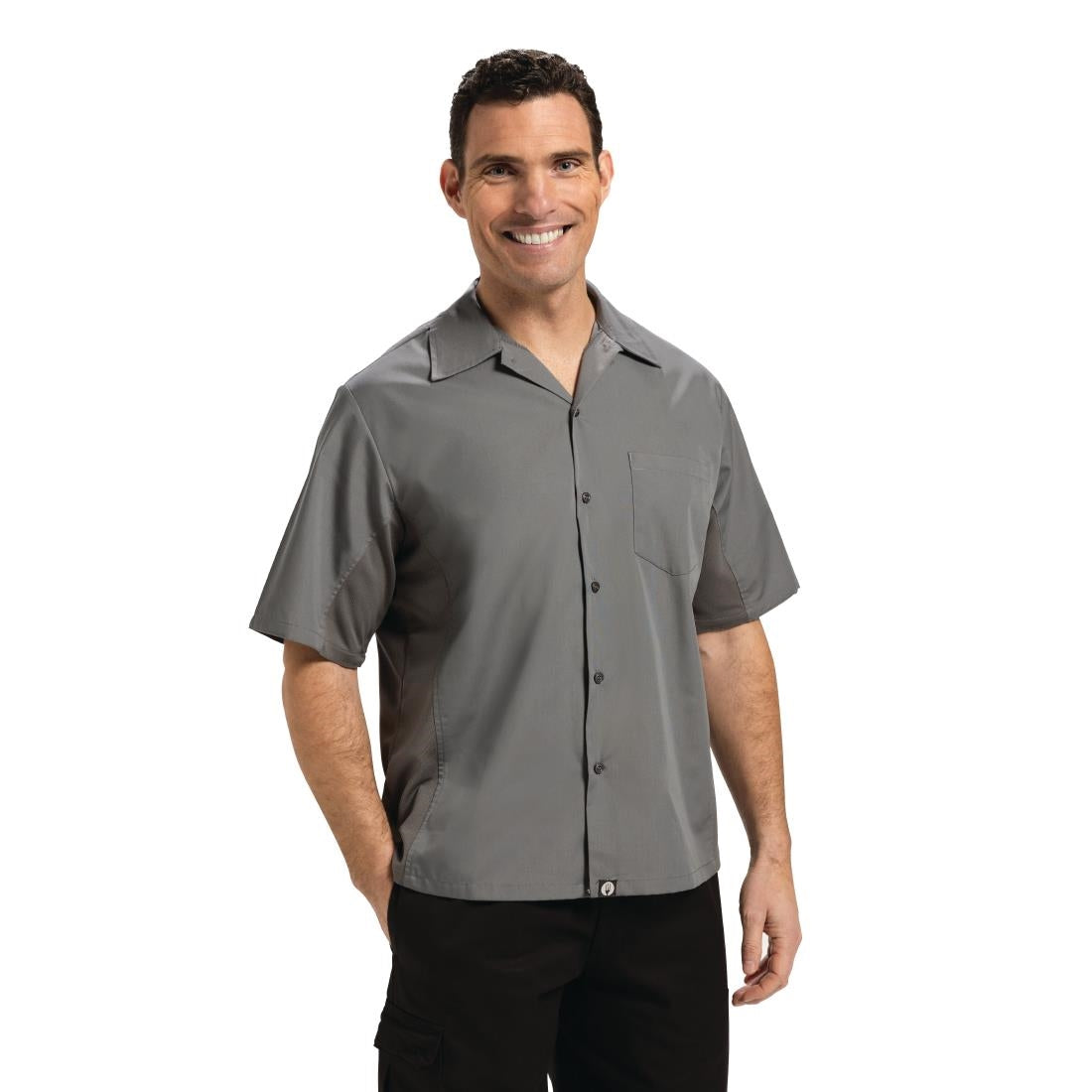 Chef Works Unisex Cool Vent Chefs Shirt Grey product image