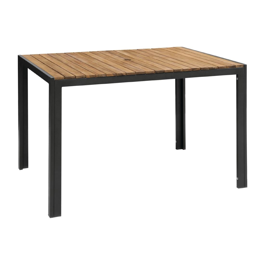 Bolero Acacia Wood and Steel Rectangular product image