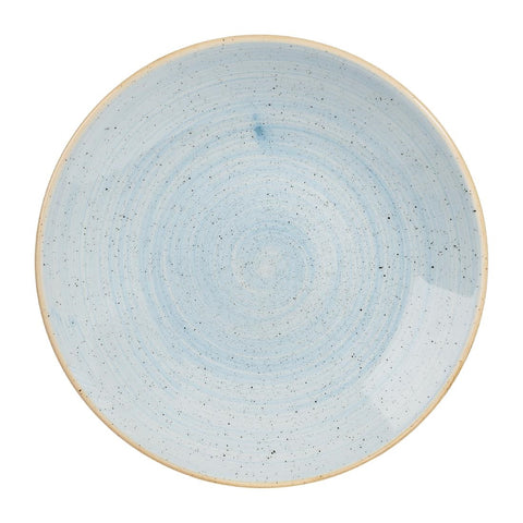 Churchill Stonecast Deep Coupe Plates Duck Egg Blue 255mm (Pack of 12)