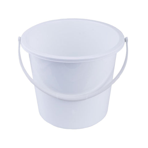 Jantex Round Plastic Bucket White 10Ltr