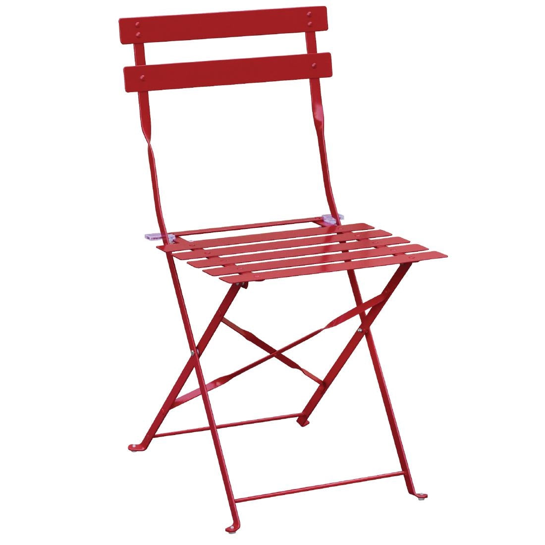 Bolero Red Pavement Style Steel Chairs product image