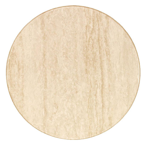 Werzalit Pre-drilled Round Table Top  Travertin 800mm